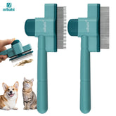 Self Cleaning Pet Flea Comb Grooming Brush